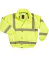 WR023 DWHV08 Warrior Hi-Vis Bomber Jacket Fluorescent Yellow colour image